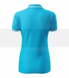 Polohemd Damen - Türkisblau Bluse, T-Shirt